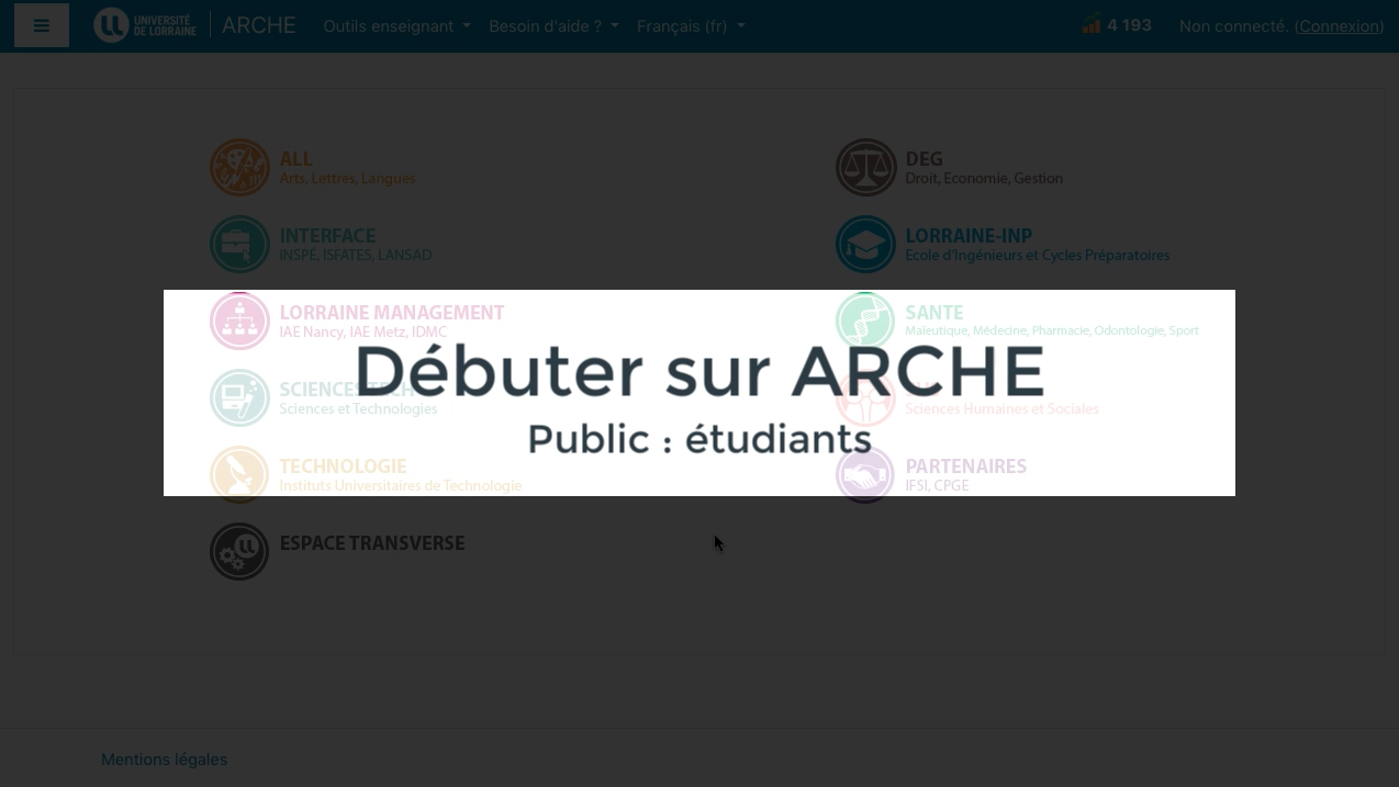 Etudiants d couvrez la plateforme de cours en ligne ARCHE