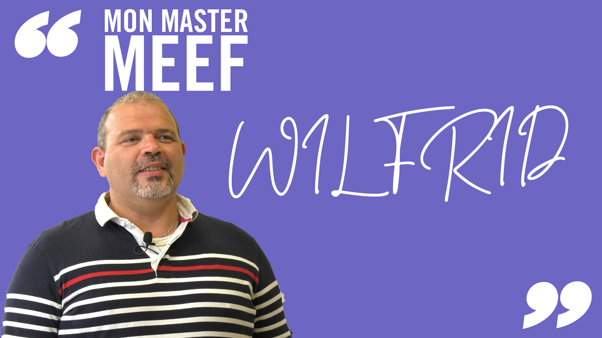 Vidéothèque de l'UL Mon Master Meef Wilfrid, Parcours Éducatio…